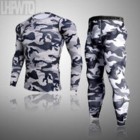 Men's Camouflage Thermal Compression Underwear Set - Long Johns