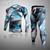 Men's Camouflage Thermal Compression Underwear Set - Long Johns