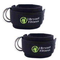 J Bryant Double D-Ring Neoprene Ankle Straps - Cable Machine Cuffs