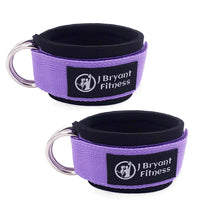 J Bryant Double D-Ring Neoprene Ankle Straps - Cable Machine Cuffs