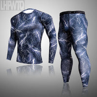 Men's Camouflage Thermal Compression Underwear Set - Long Johns