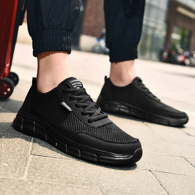 Men's Air Mesh Casual Sneakers - Breathable Anti-Odour Walking