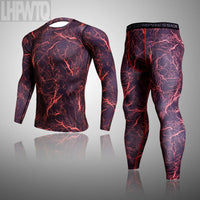 Men's Camouflage Thermal Compression Underwear Set - Long Johns