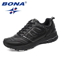 BONA Men's Cotton Jogging & Trekking Sneakers - Lightweight Stability