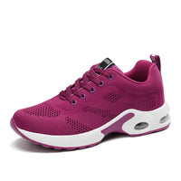 Women's Breathable Mesh Stability Running Sneakers - Lightweight
