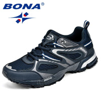 BONA Men's Mesh Sport Jogging Shoes - Classic Marathon-Rated