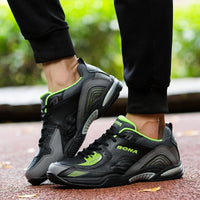 BONA Men's Lace-Up Tennis Sneakers - Breathable Lightweight Athletic