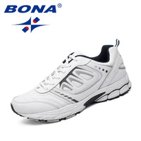 BONA Men's Cotton Jogging & Trekking Sneakers - Lightweight Stability