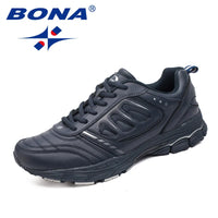 BONA Men's Cotton Jogging & Trekking Sneakers - Lightweight Stability