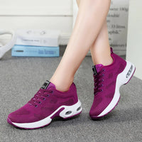 Women's Breathable Mesh Stability Running Sneakers - Lightweight