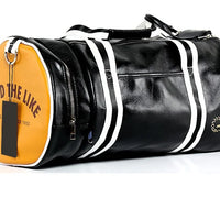 Top Outdoor PU Leather Men's Sports Gym Bags Classic Travel HandBag Fitness Training Shoulder Bags With Independent Shoes Pocket