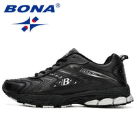 BONA Men's Leather Microfiber Casual Sneakers - Hard-Wearing Comfort