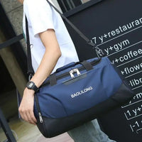 Large Sports Gym Bag With Shoes Pocket Men/Women Outdoor Waterproof Fitness Training Duffle Bag Travel Yoga Handbag