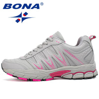 BONA Women's Marathon Running Sneakers - Breathable Lace-Up Stability