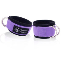 J Bryant Double D-Ring Neoprene Ankle Straps - Cable Machine Cuffs