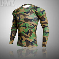 Men's Camouflage Thermal Compression Underwear Set - Long Johns