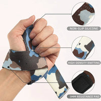 2-Piece Silicone Non-Slip Weightlifting Wrist Straps - Deadlift & Pull-Up