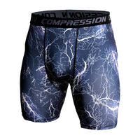 Men's 3D Camouflage Print Compression Gym Shorts