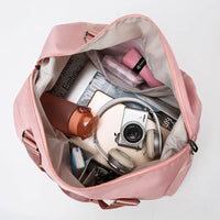 Women's Large Travel Bag Multi-Functional Duffle Tote Bag Handbags Nylon Waterproof Shoulder Bag Women Wet Dry Pockets Gym Bag