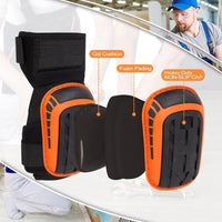 Heavy-Duty Gel Cushion Knee Pads - Anti-Slip Work & Construction