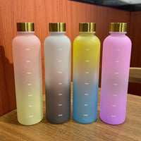 1L Time Marker Motivational Water Bottle - BPA-Free Leakproof