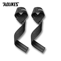 AOLIKES Anti-Skid Silicone Weightlifting Wrist Straps - 1 Pair