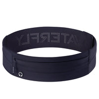 WATERFLY Running Belt Fanny Pack Slim Elastic Sport Workout Waistband For Men and Women Belt Marathon Jogger Waist Bag