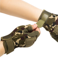 Tactical Fingerless Military Gloves - Anti-Slip Outdoor & Hunting
