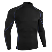 Men's Long-Sleeve Tight Compression Rash Guard - Bodybuilding