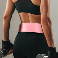 Women's 10.5cm Powerlifting Belt - Pink Back Support for Squats
