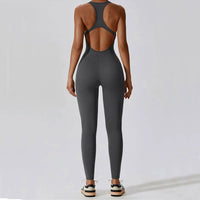 Push-Up Yoga Jumpsuit - One-Piece Sport Overalls for Women