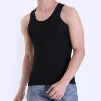 5-Piece Men's Cotton Fitness Vest Set - Sleeveless Tank Tops