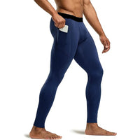 Men's Solid Compression Tights - Quick-Dry Crossfit & Basketball