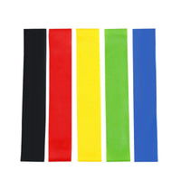 TPE Coloured Yoga Resistance Bands - Home Gym & Pilates Strength