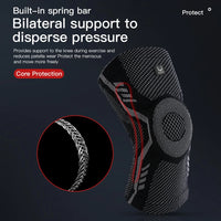 Spring Patella Knee Brace - Knitted Compression Full-Protect Support