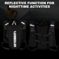 NEWBOLER Trail Running Backpack Ultra Lightweight Hydration Vest Breathable Functional Pack for Marathon Cycling Hiking