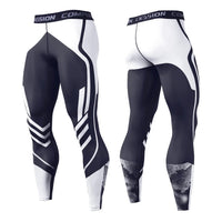 Men's Quick-Dry Compression Running Tights - Gym & Jogging