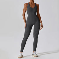 Push-Up Yoga Jumpsuit - One-Piece Sport Overalls for Women