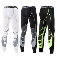 Men's Dry-Fit Compression Sweatpants - Flexible Elastane Tights