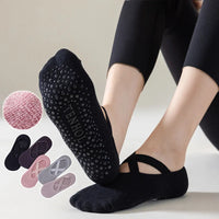 Non-Slip Silicone Grip Yoga Socks - Cotton Barre & Pilates Socks