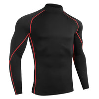 Men's Long-Sleeve Tight Compression Rash Guard - Bodybuilding