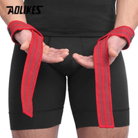 AOLIKES Anti-Skid Silicone Weightlifting Wrist Straps - 1 Pair