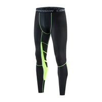 Men's Skinny Compression Gym Trousers - Dry-Fit Elastane
