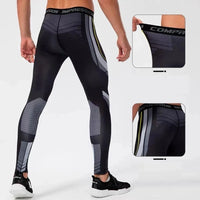 Men's Quick-Dry Compression Running Tights - Gym & Jogging