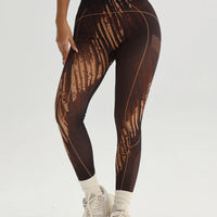 Lattice Print Seamless High-Waist Yoga Leggings