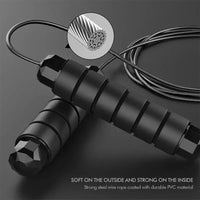 Ball-Bearing Speed Jump Rope - Tangle-Free Adjustable Wire & Foam Handles