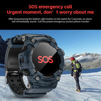LOKMAT ATTACK-GT Rugged Sport Smartwatch - Flashlight & BT Calls