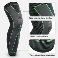 Full-Leg Compression Knee Brace Sleeve - Arthritis & Gym Support
