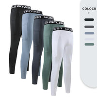 Men's Dry-Fit Compression Sweatpants - Flexible Elastane Tights