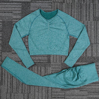 DIQUEQI Seamless Push-Up High-Waist Yoga Pants - Nylon Elastane